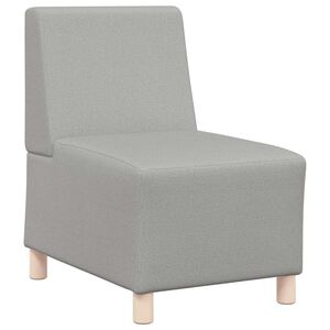 vidaXL Unit&eacute; de Sofa Modulaire Sans Accoudoirs Gris nuage