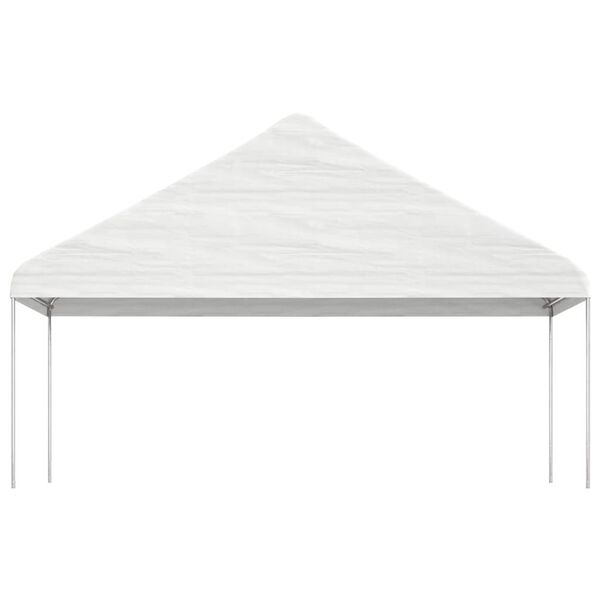vidaXL Belv&eacute;d&egrave;re avec toit blanc 11,15x5,88x3,75 m poly&eacute;thyl&egrave;ne