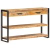vidaXL Buffet 120x30x75 cm Bois de manguier massif brut