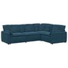 vidaXL Canap&eacute; modulable avec coussins velours bleu
