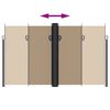 vidaXL Auvent latéral rétractable taupe 200x1200 cm
