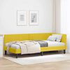 vidaXL Cadre de lit d'angle Jaune 80 cm x 200 cm Velours