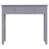 vidaXL Table console Gris 90 x 30 x 77 cm Bois