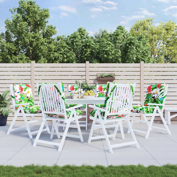vidaXL Coussins de chaise &agrave; dossier bas lot de 6 multicolore
