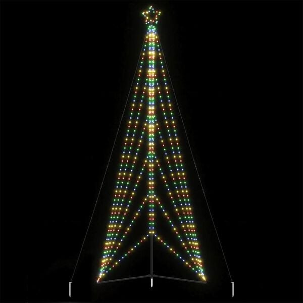 vidaXL Sapin de Noël à LED 861 LED colorées 478 cm