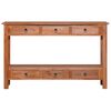 vidaXL Table console 120x30x75 cm Bois d'acajou massif