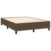 vidaXL Sommier &agrave; lattes de lit matelas et LED Marron fonc&eacute; 140x190 cm