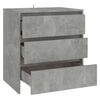 vidaXL Buffet Gris b&eacute;ton 70x41x75 cm Bois d'ing&eacute;nierie