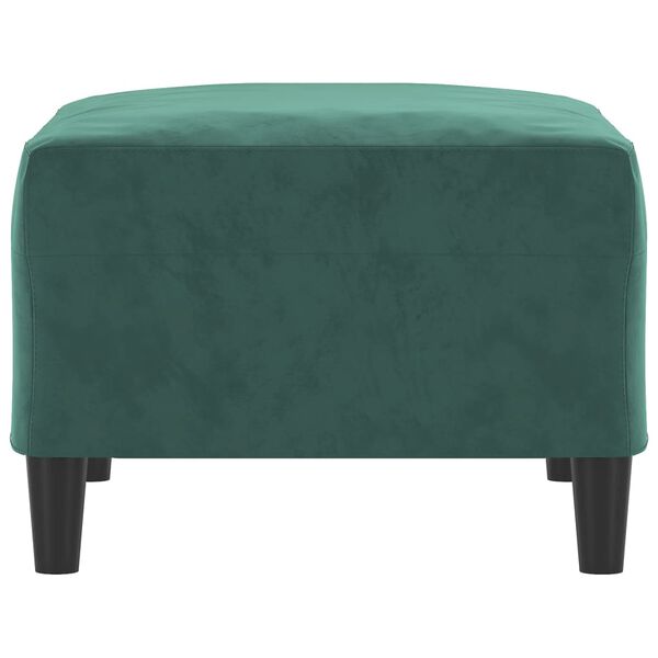 vidaXL Repose-pied Vert foncé 70x55x41 cm Velours
