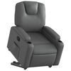 vidaXL Fauteuil inclinable Gris Similicuir