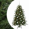 vidaXL Sapin de No&euml;l artificiel avec boules 150 cm 150 LED Blanc chaud