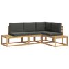 vidaXL Ensemble de canap&eacute;s d'ext&eacute;rieur 3 Pi&egrave;ce Blanc et anthracite