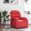vidaXL Fauteuil inclinable Rouge Similicuir