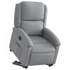 vidaXL Fauteuil inclinable électrique gris clair tissu