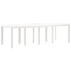 vidaXL Ensemble de salle à manger pour jardin 11 pcs Blanc Rattan Polt