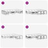 vidaXL Ensemble de canap&eacute;s d'ext&eacute;rieur 11 pcs Naturel et Cr&egrave;me