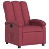 vidaXL Fauteuil inclinable &eacute;lectrique Rouge bordeaux Tissu