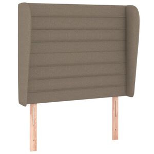 vidaXL T&ecirc;te de lit avec oreilles Taupe 83x23x118/128 cm Tissu