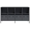 vidaXL Buffet anthracite 135x39x73,5 cm acier lamin&eacute; &agrave; froid