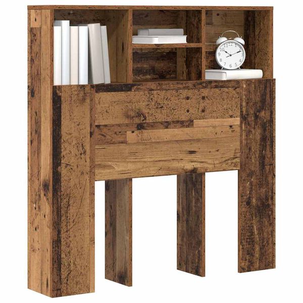 vidaXL Cabinet de T&ecirc;te de Lit Bois ancien 100 x 19 x 103,5 cm