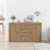 vidaXL Buffet Ch&ecirc;ne artisanal 120 x 36 x 69 cm Bois d'ing&eacute;nierie
