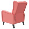 vidaXL Fauteuil de massage inclinable rose velours