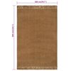 vidaXL Tapis avec glands 200x300 cm Jute