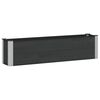 vidaXL Jardini&egrave;re sur&eacute;lev&eacute;e Noir 150 x 30 x 36 cm WPC et Aluminium