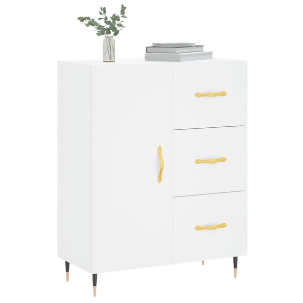 vidaXL Buffet blanc 69,5x34x90 cm bois d'ing&eacute;nierie