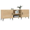 vidaXL Meuble TV chêne sonoma 150x30x50 cm bois d'ingénierie