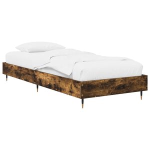 vidaXL Cadre de lit Ch&ecirc;ne fum&eacute; 80 x 200 cm Bois d'ing&eacute;nierie