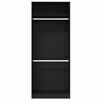 vidaXL Armoire Ch&ecirc;ne noir 80 x 50 x 200 cm Bois d'ing&eacute;nierie