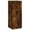 vidaXL Buffet haut Ch&ecirc;ne fum&eacute; 34,5x34x180 cm Bois d'ing&eacute;nierie