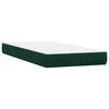 vidaXL Sommier &agrave; lattes de lit et matelas et LED vert fonc&eacute; 180x210cm velours