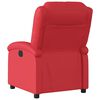 vidaXL Fauteuil inclinable &eacute;lectrique Rouge Similicuir