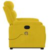 vidaXL Fauteuil de massage inclinable Jaune Velours
