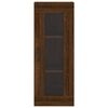 vidaXL Buffet haut Ch&ecirc;ne marron 34,5x34x180 cm Bois d'ing&eacute;nierie
