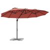 vidaXL Parasol cantilever de jardin Couleur terre cuite