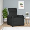 vidaXL Fauteuil électrique de massage Noir Tissu