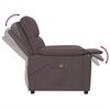 vidaXL Fauteuil de massage Marron foncé Tissu