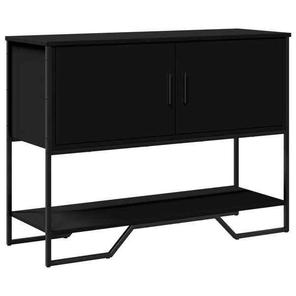 vidaXL Table console noir 100x35x74,5 cm bois d'ing&eacute;nierie