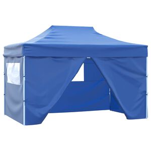 vidaXL Tente de f&ecirc;te Bleu 291 x 431 x 315 cm Tissu Oxford