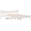 vidaXL Cadre de lit sans matelas blanc 180x200 cm bois massif de pin