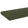 vidaXL &Eacute;tag&egrave;re flottante 4 pcs Vert olive 60 x 8,5 x 2,5 cm Acier