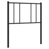 vidaXL T&ecirc;te de lit de remplacement m&eacute;tal noir 100 cm