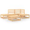 Salon de jardin 5 pcs Bois de pin massif