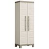 Keter Armoire de rangement &agrave; &eacute;tag&egrave;res Excellence Beige et taupe 182 cm