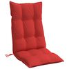 vidaXL Coussins de chaise &agrave; dossier haut lot de 6 rouge tissu oxford