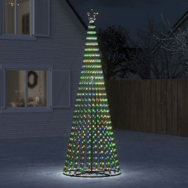 vidaXL Sapin de No&euml;l &agrave; LED 688 LED color&eacute;es 300 cm