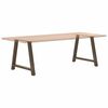vidaXL Pieds de table &agrave; manger en forme de A 2 pi&egrave;ces 90 x (72-73) cm Acier